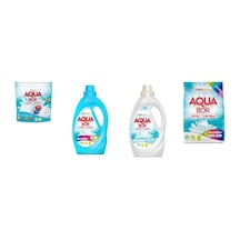 Aquabor Doğal Mineralli Tablet + Sıvı Renkliler + Sıvı Beyaz + 4 Kg Renkliler 4 Lü Set 0.75 LT - 2.5 LT - 12 KG 29254005