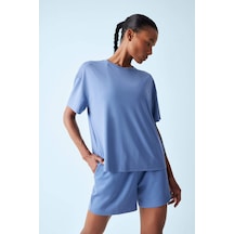 DeFactoFit Oversize Geniş Kalıp Bisiklet Yaka Sporcu Modal Kısa Kollu Tişört E2932AX25SMIN34 DeFactoFit Oversize Geniş Kalıp Bisiklet Yaka Sporcu Modal Kısa Kollu Tişört E2932AX25SMIN34