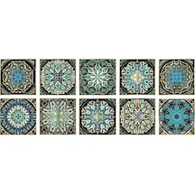 Kahverengi&kırmızı Kristal Çini Kendinden Yapışkanlı 3d Duvar Sticker Mutfak Duvar Kağıdı Oturma Odası Duvar Sticker Dğ. 56867209 Diğer