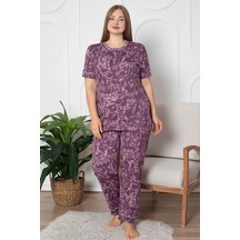 Alimer Kadın Mürdüm Bisiklet Yaka Büyük Beden Pijama Takm 2766b-m Mürdüm Alimer Kadın Mürdüm Bisiklet Yaka Büyük Beden Pijama Takm 2766b-m Mürdüm