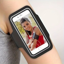 Forzacase İphone 8 Plus İle Uyumlu Spor Ve Koşu İçin Anahtar Kulaklık Girişli Kol Bandı - Fc1147 Siyah