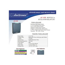 Electrosec Ac-35r Rfid Bağımsız Kart Okuyucu