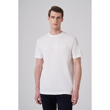 Morven Erkek Ekru Trend Baskılı Bisiklet Yaka Dinamik Fit T-shirt 26ys018009454 Ekru