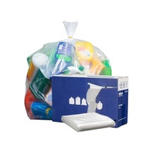 Plasticplace 32-33 Galon Çöp Torbası 1,5 Mil Şeffaf Ağır Hizmet Çöp Kutusu Astarı 83,8 Cm X 99,0 Cm, 100 Adet 1'li Paket W33ldc15