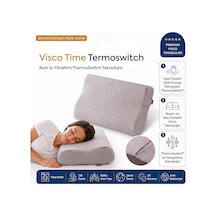 Visco Time Thermoswitch Boyun Destekli Ortopedik Visco Yastık 50x32 Cm Çok Renkli