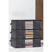 Pencereli Baza Hurç Baza Altı Düzenleyici Set 64 45 22 Cm, Adet, 3 Antrasit