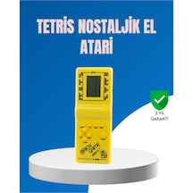 Mini Tetris El Aterisi Taşınabilir Retro Oyun Konsolu, Pil İle Çalışan Klasik Model -