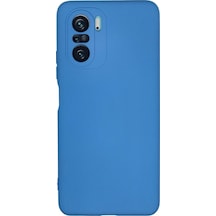 Xiaomi Poco F3 Kılıf Nano İçi Kadife Silikon - Mavi Diğer