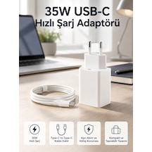 35w Usb-c Hızlı Şarj Adaptörü Type-c To C Kablo Seti Standart 66888869