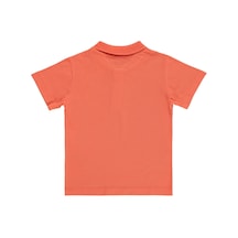 Civil Boys Erkek Çocuk Palmiye Nakışlı Polo Yaka 2-5 Yaş Tişört - Pembe Yavruağzı