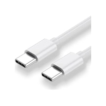 Type-c Şarj Kablosu Çift Taraflı Type-c To Type-c Hızlı Şarj Kablosu İki Ucu Type-c Kablo 1 Metre
