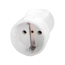 90301800 Topraklı Dişi Fiş Beyaz 16a 250v