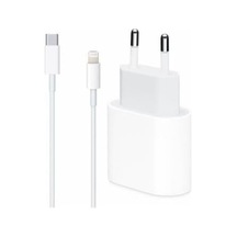 Apple İphone Uyumlu 20w Usb-c Güç Adaptörü + Usb-c Lightning Şarj Kablosu Seti 11 12 Pro Max Beyaz