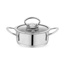 Schafer Micro Mini Basık Çelik Tencere 12 Cm-2 Parça