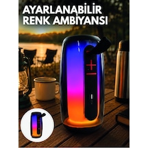 Rgb Aydınlatmalı Kablosuz Bluetooth Hoparlör Usb Bellek Tf Kart Destekli