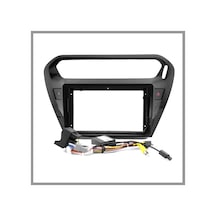 Govimaks Peugeot 301/cıtroen C-elysée 2012-2020 Siyah Uyumlu 9 Inc Multimedya Çerçevesi-soket-canbus