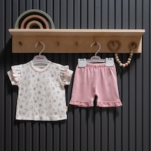 Tiffany Baby & Kids Tiffany Baby Cute Cats Theme Şort Takım 34104 Ekru