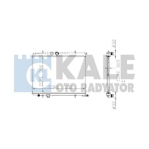 KALE OTO Radyatör 2019201AB Su Radyatörü Xsara Al Pl Brz