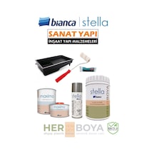 Stella Yeni Set Gümüş Mermer Efektli 1lt Diğer
