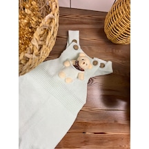 Alg Triko Unisex Salopet Fıstık Yeşili