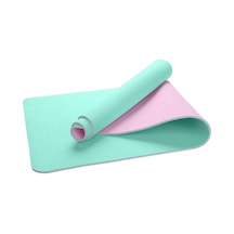 Ekolojik 6mm Tpe Yoga Matı Pilates Minderi Nane Yeşili Genel