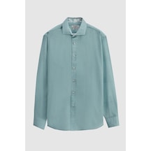 Ds Damat Regular Fit Mint Baskılı Gömlek 2hc02ad023270 420