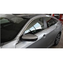 Honda Civic Fc5 Krom Cam Çıtası 8 Parça 16 -17-18- 19-20-2021