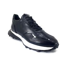 Libero 4821 Hakiki Deri Günlük Erkek Ayakkabı-siyah-siyah Siyah