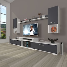 Decoraktiv Flex 5da Mdf Tv Ünitesi Tv Sehpası Beyaz - Antrasit