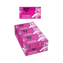 Şekersiz 7'li Tuttı Fruttı Aromalı Sakız 14,5gr 24 Adet