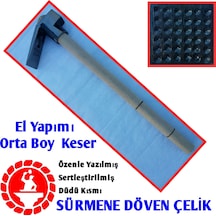 Sürmene El Yapımı Orta Boy Çelik Keser + + Sap