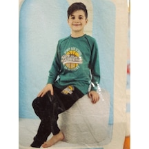 Kapi Kids 7011 Erkek Çocuk Uzun Kol Pijama Takım-6699 SIYAH