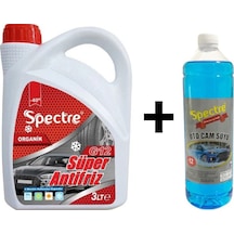 Spectre Süper -40 Antifriz 3 L Kırmızı + -12 Cam Suyu 1 L