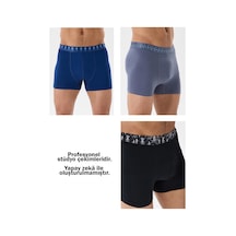 Mutig Tencel Modal Erkek Boxer 6'lı Gri - Siyah