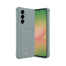 Samsung Galaxy Uyumlu   A56 Kılıf Kelvin Kartvizitli Silikon - Açık Yeşil
