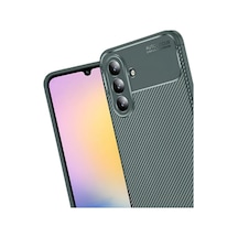 Samsung Galaxy  Uyumlu  S25 Fe Auto Focus Karbon Kapak - Koyu Yeşil