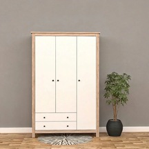 Honey 3 Kapılı Dolap Mdf Sis Gri