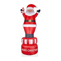 Waldern Premium Collection 210 Cm Hareketli Şişme Noel Baba Yılbaşı Süs Dekorasyon