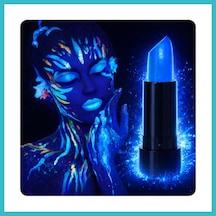 Bezos Uv Neon Mavi Ruj Karanlıkta Parlayan Makyaj Boyası Dfnbez Diğer