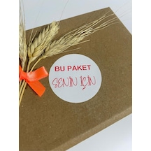 Bu Paket Senin İçin Yuvarlak Yapışkanlı Etiket 4x4 Cm 120 Adet