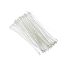 Tek-iş Beyaz Cırt Kelepçe Kablo Bağı Seti 140mm X 2.5mm 100 Adet, Pratik Ve Dayanıklı Kablo Düzenleyici Genel