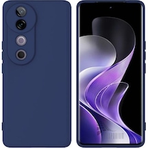 Vivo V40 5G Uyumlu Silikon Kılıf - Kamera Korumalı Esnek Pastel Renk Kapak - Lacivert