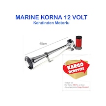 Gemi-Tır Kornası Marine Korna 12Volt Nikelaj