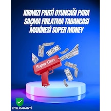 Ers Dolar Boyutunda Kâğıt Atışı Yapan Pil İle Çalışan Oyuncak Tabanca Çok Renkli