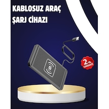 Kaymaz Manyetik Kablosuz Şarj Pedi Araç Ofis Ev Kullanımına