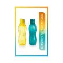 Tupperware Eco Şişe Royal Kolay Kapak Mavi ve Sarı 750 ml