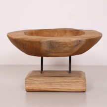 Carvıng - Teak Ağacından Oyma Masa Üstü Dekor 30x18 Cm