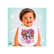 Paw Patrol Keten Bebek Mama Önlüğü Yumuşak - Emici - Yıkanabilir - Özel Tasarım P147 Çok Renkli