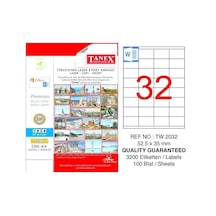 Tanex Tw-2032 52.5X35 MM Lazer Etiket 100'lü