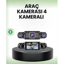 Gps Li 4 Kameralı Araç İç Dış Kayıt Sistemi 1080p Wifi Destekli 09841506